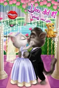 My Talking Cat Kiss Screen Shot 1