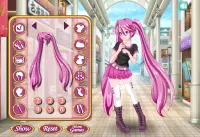 एनीमे लड़की ड्रेस अप और मेकअप - लड़कियों का खेल Screen Shot 0