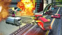 Caminhão Robô Fogo Lutador Real Guerra Simulador Screen Shot 0