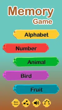 Memory Game for Kids: Match the card pair Screen Shot 0