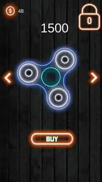 बेवकूफ स्पिनर सिम्युलेटर नीयन चमक - Fidget Spinner Screen Shot 3