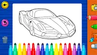 Learn Coloring & Drawing Car Games for Kids Screen Shot 2