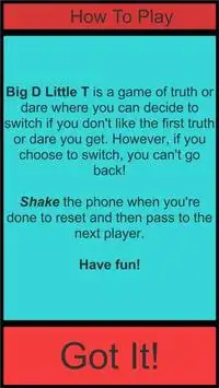 Big D Little T (Truth or Dare) Screen Shot 1