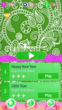 Green Neon Magic Piano Tiles 2017 Screen Shot 0