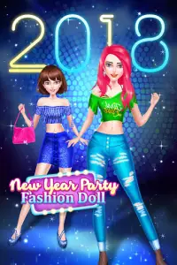 New Year Evening Party 2021 Fashion Doll Salon Screen Shot 0