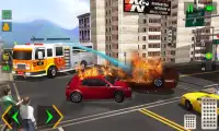 rescate de bombero - simulador de camión bomberos Screen Shot 3