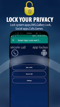 Fingerprint Lock ,Pattern lock,App Lock,Call lock Screen Shot 0
