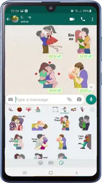 whatsapp için aşk çıkartmaları Screen Shot 10