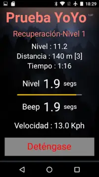 Yo-Yo Test Intermitente Screen Shot 1