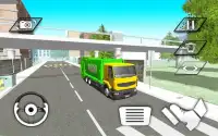 City Garbage Cleaner Truck Sim: Urban Trash Truck Screen Shot 0
