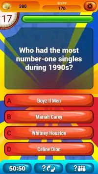 1990s Music Trivia Quiz Screen Shot 1