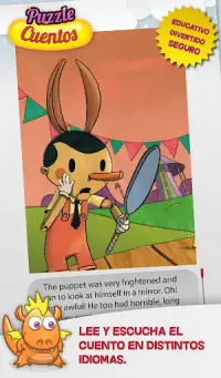 Pinocho Puzle Cuento infantil Screen Shot 1