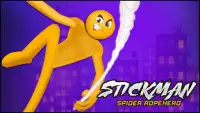 jogos de luta stickman : jogos corda de aranha Screen Shot 0