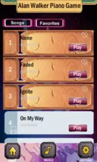 Alan Walker - Populer Songs Piano Games Screen Shot 1