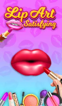 Lips art | Makeup Game | Perfect Lipstick Coloring Screen Shot 10