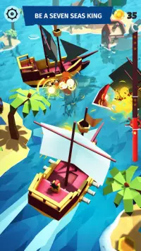 Pirate Sea Kings - Ship Battle Screen Shot 3