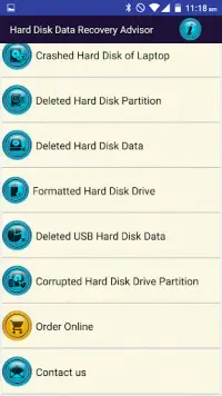 Hard Disk Data Recovery Help Screen Shot 0