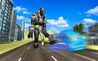 Panther Monster Hero Police Transform Robot Battle Screen Shot 1