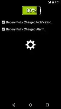 Battery Fully Charged Notification Screen Shot 0