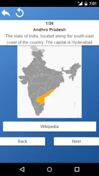 States of India - maps, capitals, tests, quiz Screen Shot 6