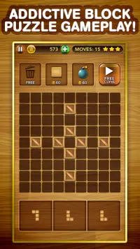 Wood Blocks Block Puzzle Games Screen Shot 0
