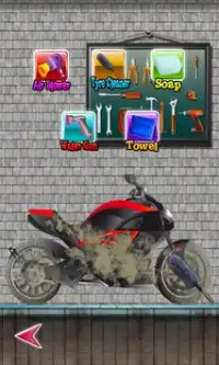 الفتيات غسل الدراجة الألعاب Screen Shot 3