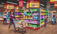 Supermarket Game Shopping Game Screen Shot 1