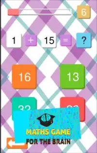 Math Game: Math For The Brain Screen Shot 0