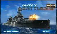 Guerra Naval Mar del acorazado Screen Shot 0