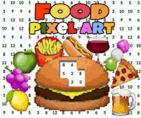 Food Color By Number Burger Pixel Art Screen Shot 0