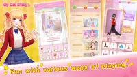 My cat diary - dress up anime princess games Screen Shot 7