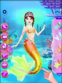 Mermaid Princess Makeover Salon для девочек Screen Shot 4