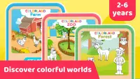 Animals Coloring and Learn Screen Shot 0