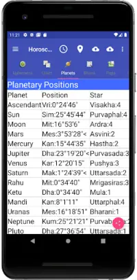 Vedic Astrology English Screen Shot 2