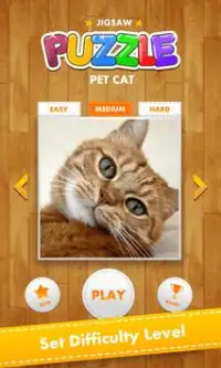 Jigsaw Gambar Kucing Screen Shot 1