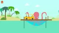 恐竜バス - 子供向けペイントゲーム Screen Shot 6