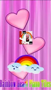 Rainbow Heart Piano Tiles Screen Shot 0