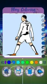 Football All Star Player à colorier Screen Shot 1