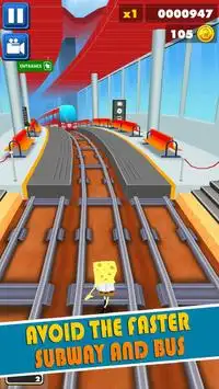 estação de metro spongebob run 😍 🎈️ Screen Shot 4