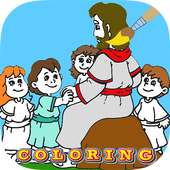 Coloring games jesus bible