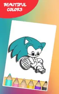 How to color Sonic (Sonic Coloring Game) Screen Shot 1