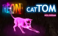 Neon del gato Tom Holograma Screen Shot 0