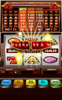 Classic Slot Machine Screen Shot 0
