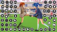 Anime High School : dating sim Screen Shot 3