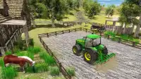 Simulador de agricultura de aldeia 2018: trator ag Screen Shot 3