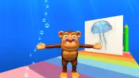 Funny Monkey: Aquatic Animals - Babies learn words Screen Shot 2