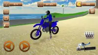 Tricky MotoCross Bike Beach Jumping 3D Screen Shot 6
