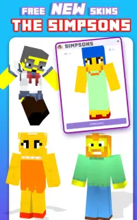 Skins Addon Map&Shader The Simpsons For MCPE 2021 Screen Shot 3