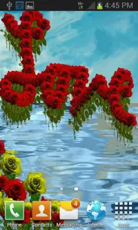 Love Flowers Live Wallpaper Screen Shot 1