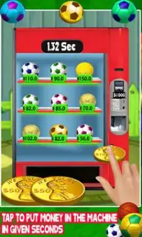 Divertimento di vending machine della sfera calcio Screen Shot 0